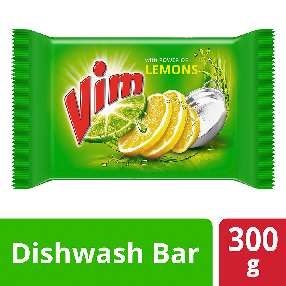 Vim Dishwash Bar, 300 gm, Pack of 1 Vim Dishwash Bar, 300 gm, Pack of 1