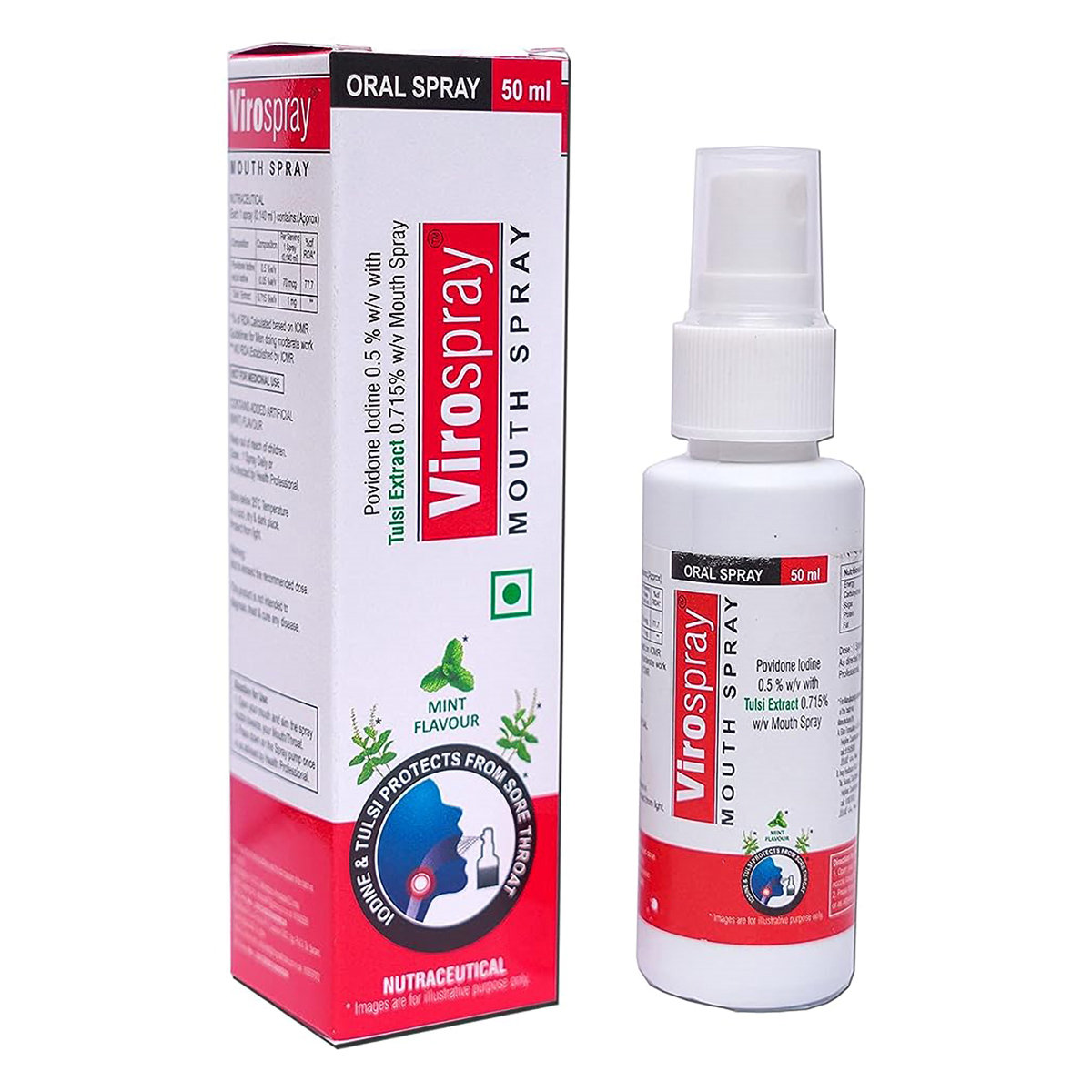 Virospray Mouth Spray 50 ml, Pack of 1 SPRAY Virospray Mouth Spray 50 ml, Pack of 1 SPRAY