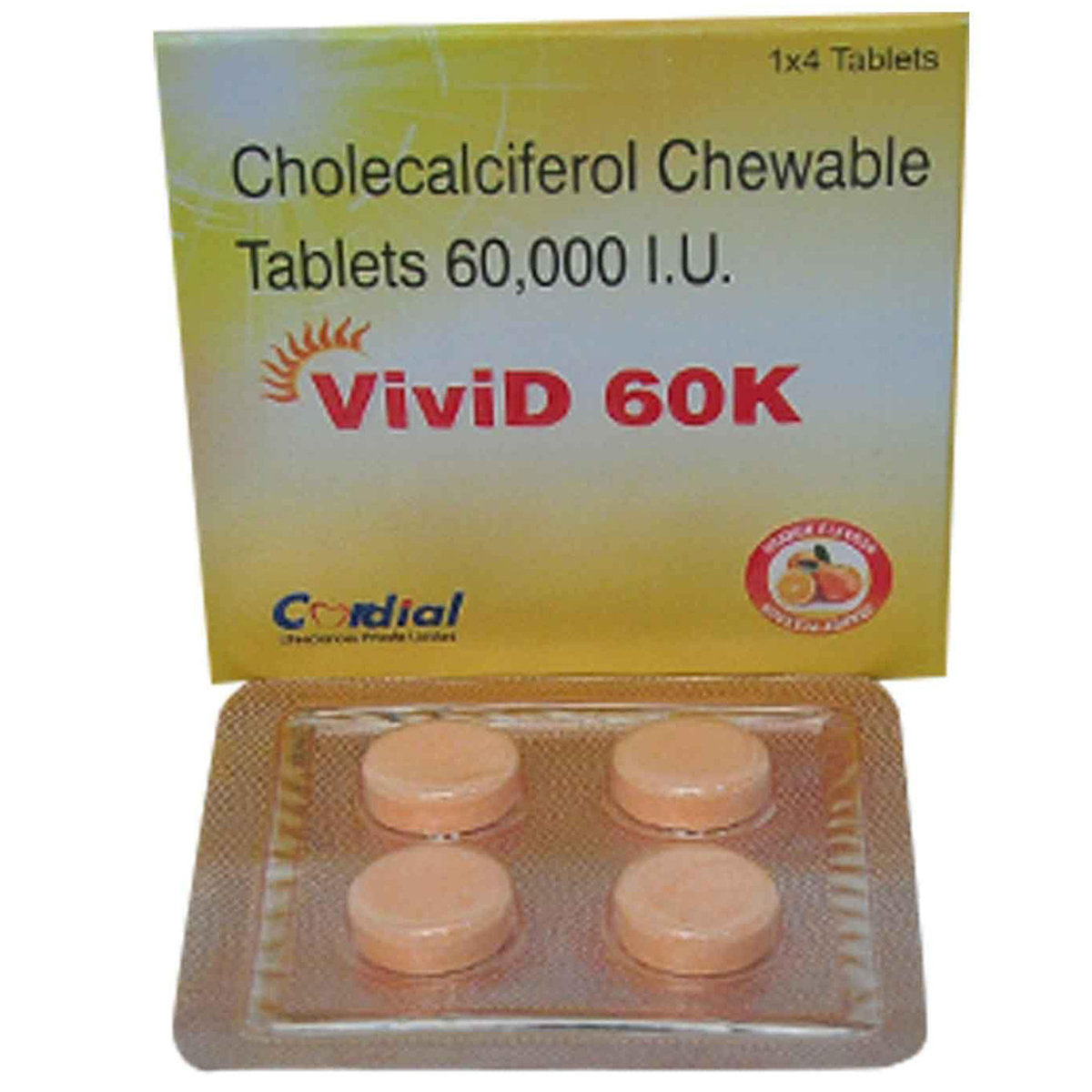 Vivid 60K Tablet 4's, Pack of 4 Vivid 60K Tablet 4's, Pack of 4