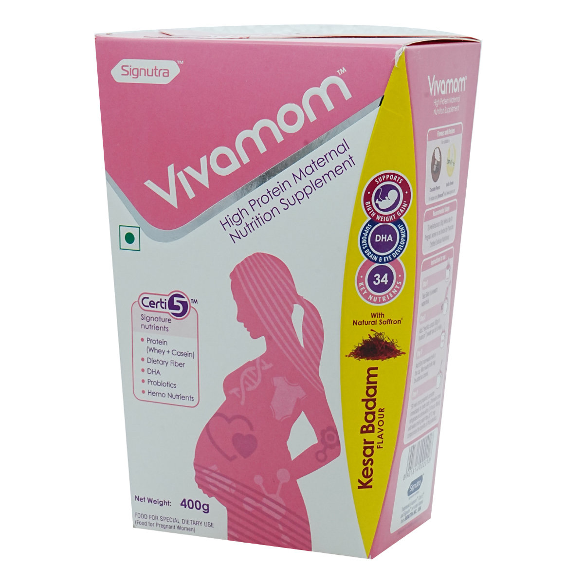 Vivamom Kesar Badam Powder 400 gm, Pack of 1 Vivamom Kesar Badam Powder 400 gm, Pack of 1