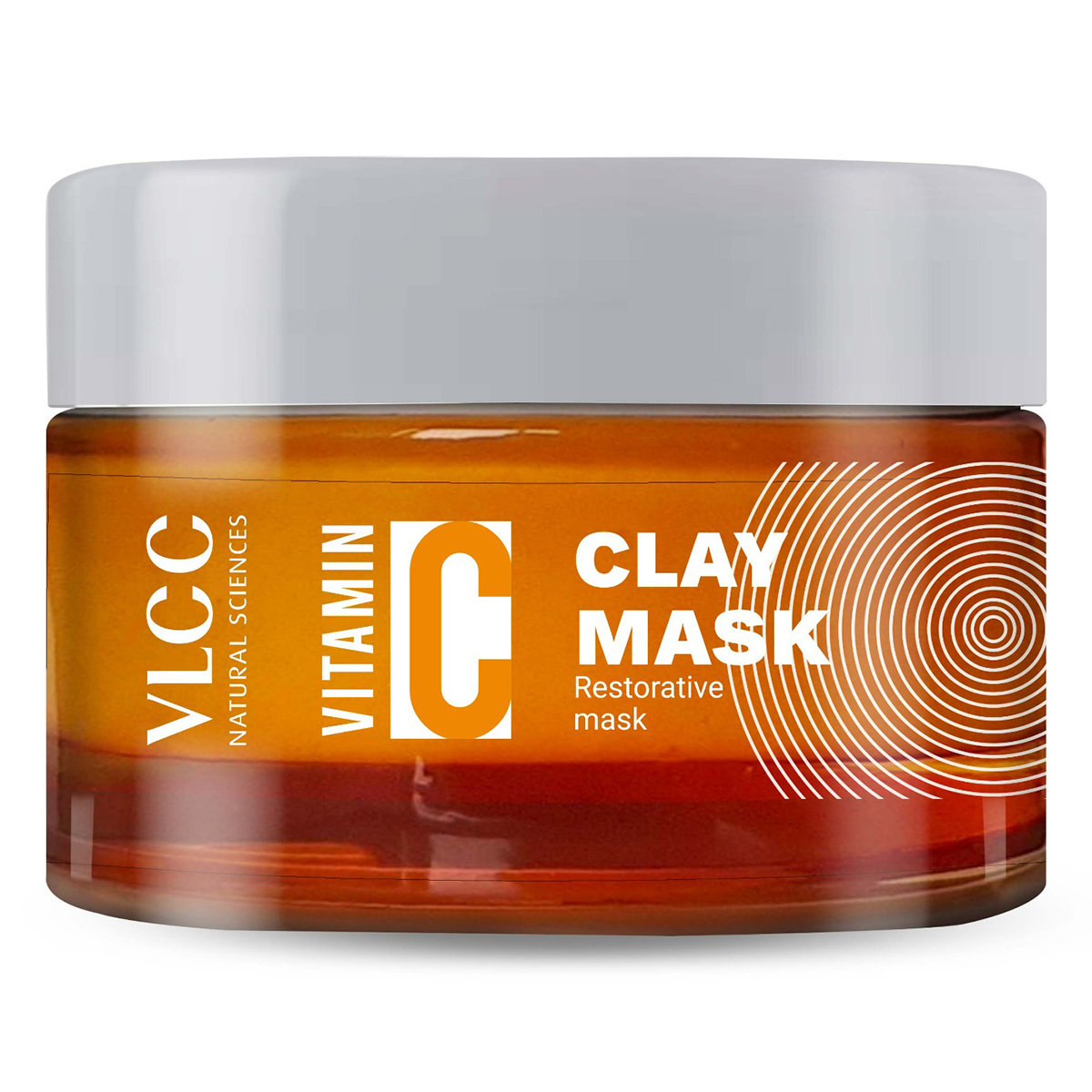 VLCC Vitamin C Clay Mask, 100 gm | Vitamin C, Hyaluronic Acid | Restorative Mask, Pack of 1 VLCC Vitamin C Clay Mask, 100 gm | Vitamin C, Hyaluronic Acid | Restorative Mask, Pack of 1