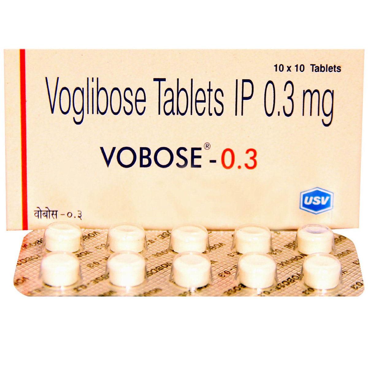 Vobose-0.3 Tablet 10's, Pack of 10 TABLETS Vobose-0.3 Tablet 10's, Pack of 10 TABLETS