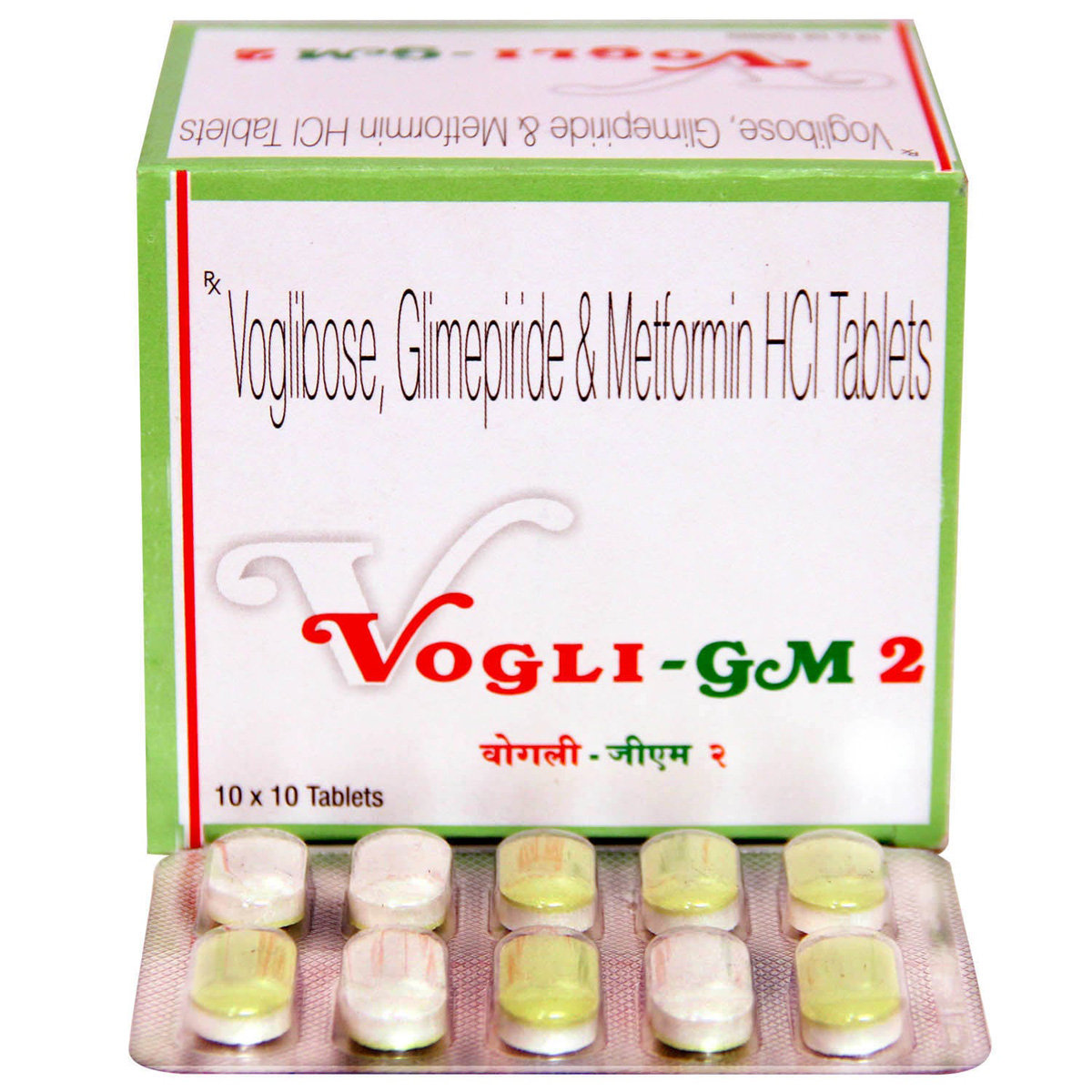 Vogli-GM 2 Tablet 10's, Pack of 10 TABLETS Vogli-GM 2 Tablet 10's, Pack of 10 TABLETS