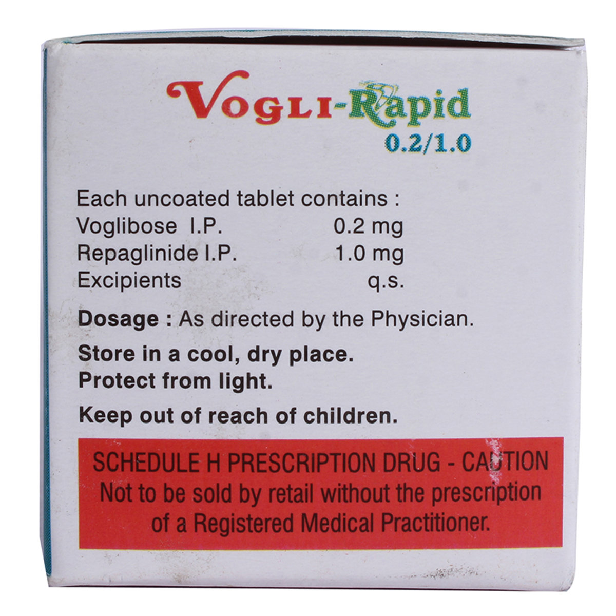Vogli-Rapid 0.2 mg/1 mg Tablet 10's, Pack of 10 TabletS Vogli-Rapid 0.2 mg/1 mg Tablet 10's, Pack of 10 TabletS
