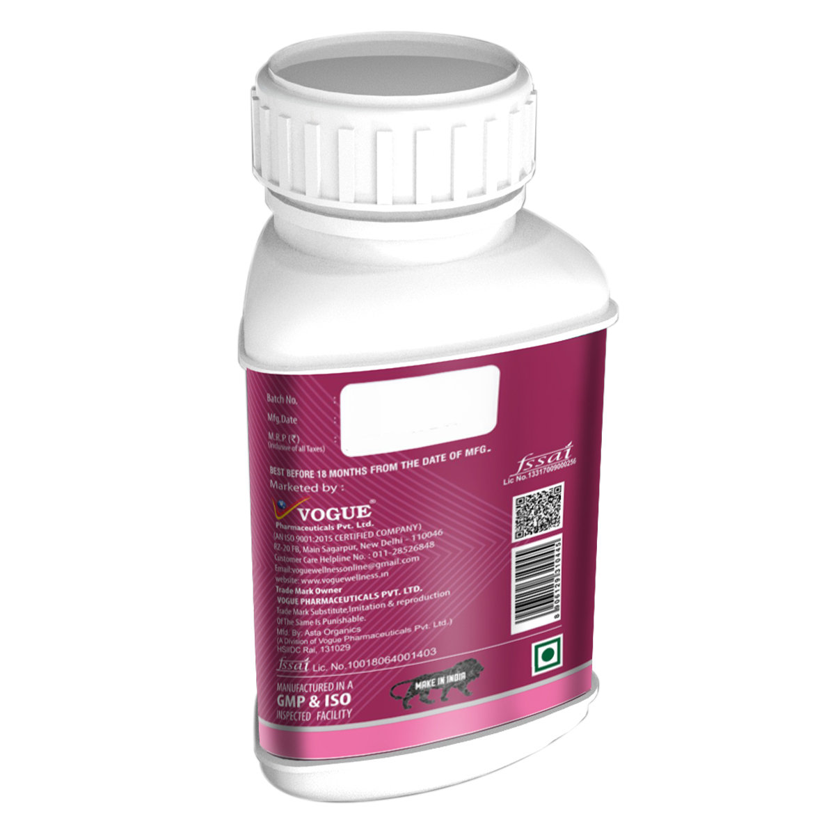 Vogue Wellness L-Glutathione, 30 Tablets, Pack of 1 Vogue Wellness L-Glutathione, 30 Tablets, Pack of 1