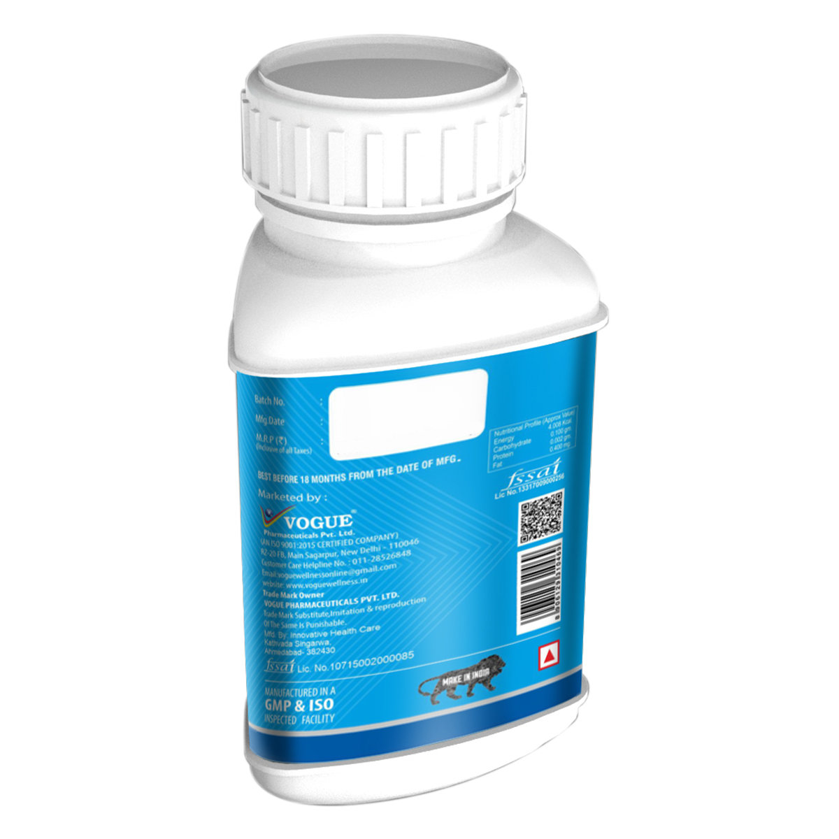 Vogue Wellness Calcium with Vitamin D3, 60 Softgel Capsules, Pack of 1 Vogue Wellness Calcium with Vitamin D3, 60 Softgel Capsules, Pack of 1