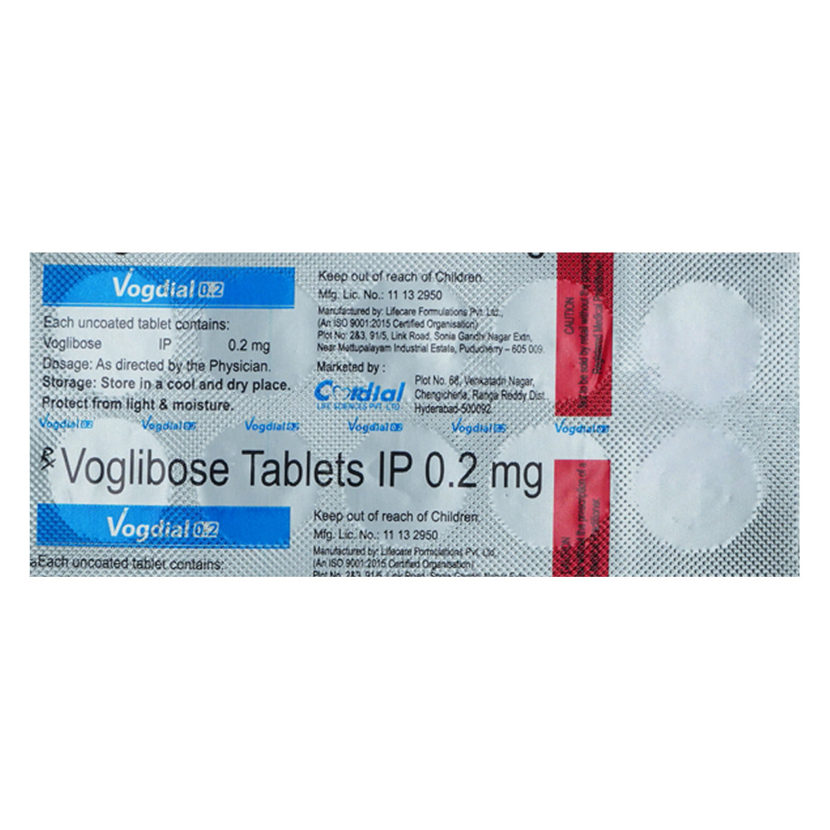 Vogdial 0.2 Tablet 10's, Pack of 10 TabletS Vogdial 0.2 Tablet 10's, Pack of 10 TabletS