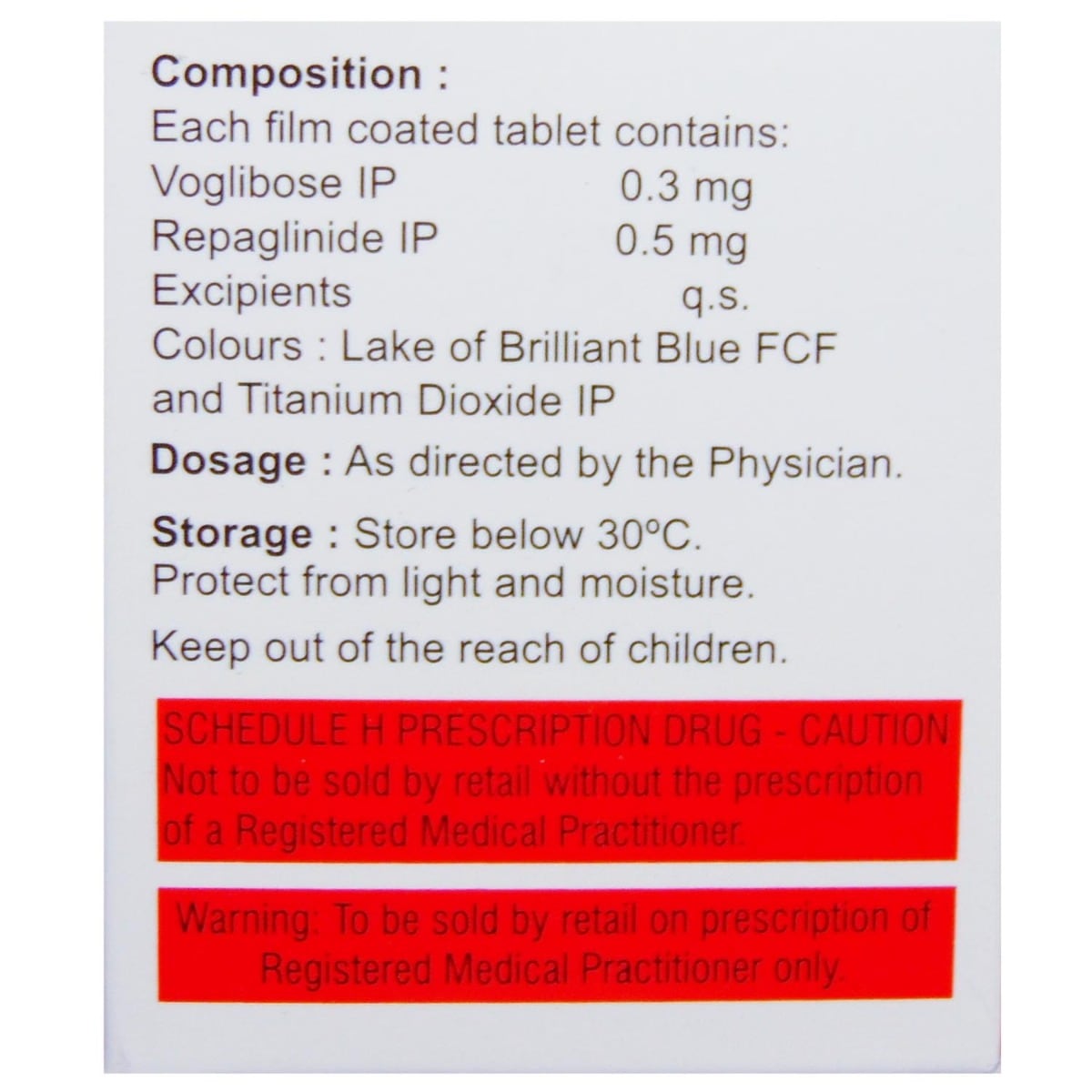 Volix R 0.3/0.5 Tablet 10's, Pack of 10 Volix R 0.3/0.5 Tablet 10's, Pack of 10