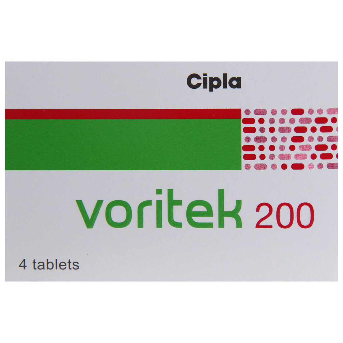 Voritek 200 Tablet 4's, Pack of 4 TABLETS Voritek 200 Tablet 4's, Pack of 4 TABLETS