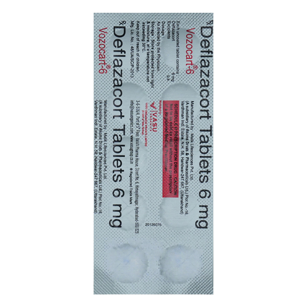Vozocart-6 Tablet 10's, Pack of 10 TabletS Vozocart-6 Tablet 10's, Pack of 10 TabletS