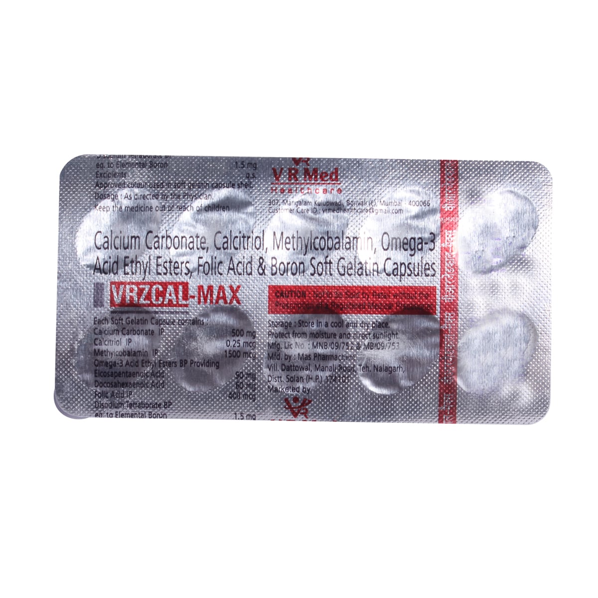 Vrzcal Max Capsule 10's, Pack of 10 Vrzcal Max Capsule 10's, Pack of 10