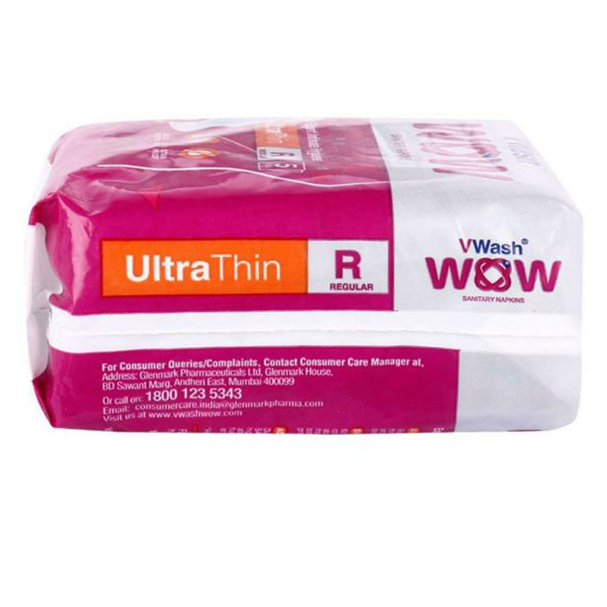 VWash Wow Ultra Thin Sanitary Napkins Regular, 5 Count, Pack of 1 VWash Wow Ultra Thin Sanitary Napkins Regular, 5 Count, Pack of 1