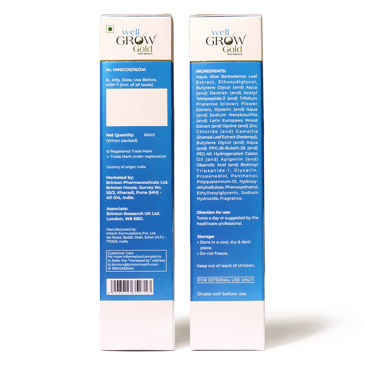 Well Grow Gold Hair Serum 60 ml, Pack of 1 Well Grow Gold Hair Serum 60 ml, Pack of 1