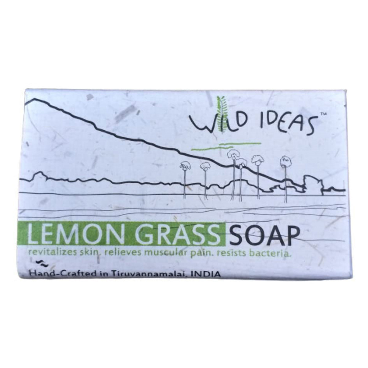Wild Ideas Lemon Grass Hand Made Soap 100 gm | Relieves Muscular Pain | Revitalises Skin | Resists Bacteria, Pack of 1 Wild Ideas Lemon Grass Hand Made Soap 100 gm | Relieves Muscular Pain | Revitalises Skin | Resists Bacteria, Pack of 1