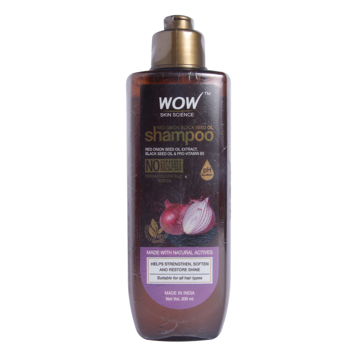 Wow Skin Science Red Onion Black Seed Oil Shampoo, 200 ml, Pack of 1 Wow Skin Science Red Onion Black Seed Oil Shampoo, 200 ml, Pack of 1