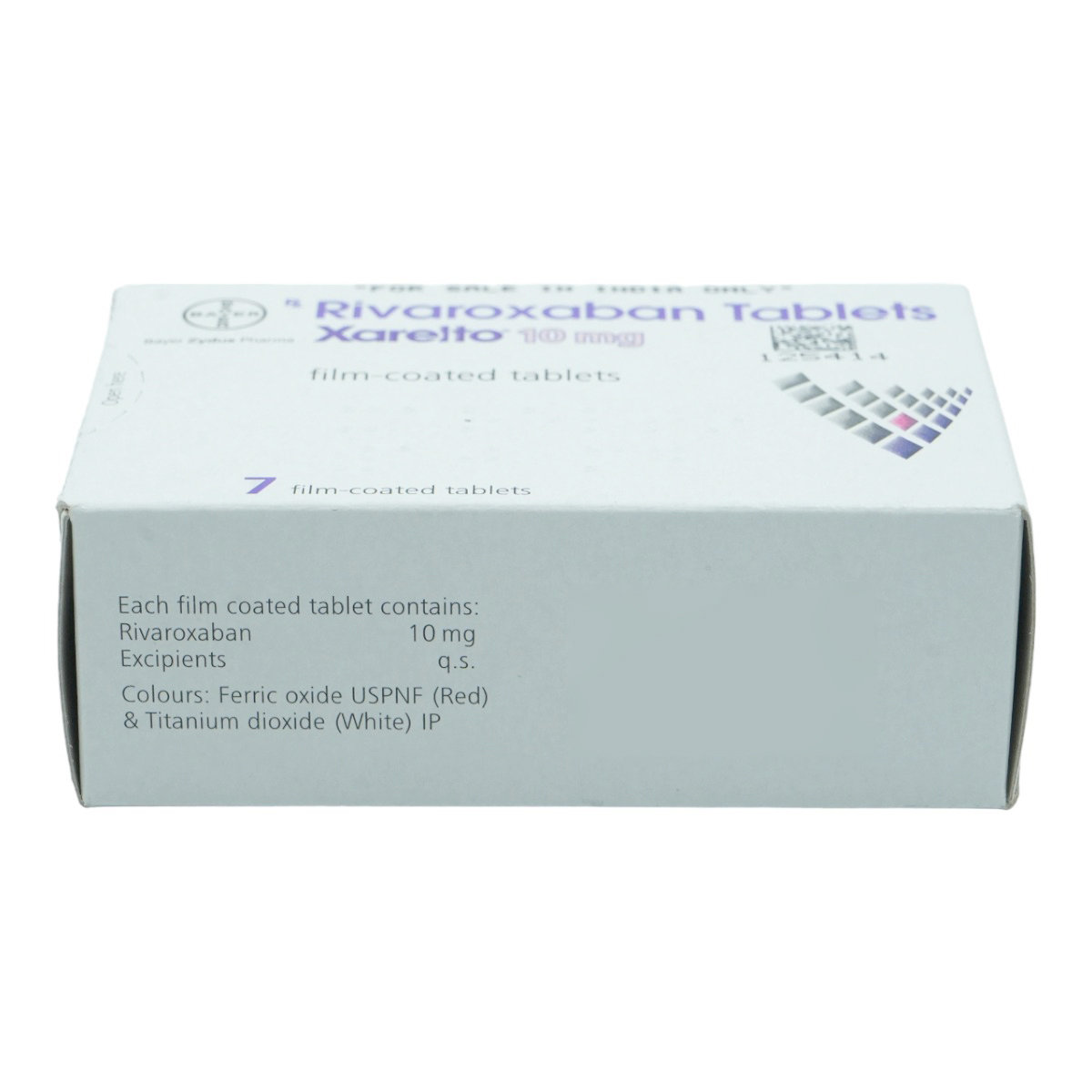 Xarelto 10 mg Tablet 7's, Pack of 1 TABLET Xarelto 10 mg Tablet 7's, Pack of 1 TABLET