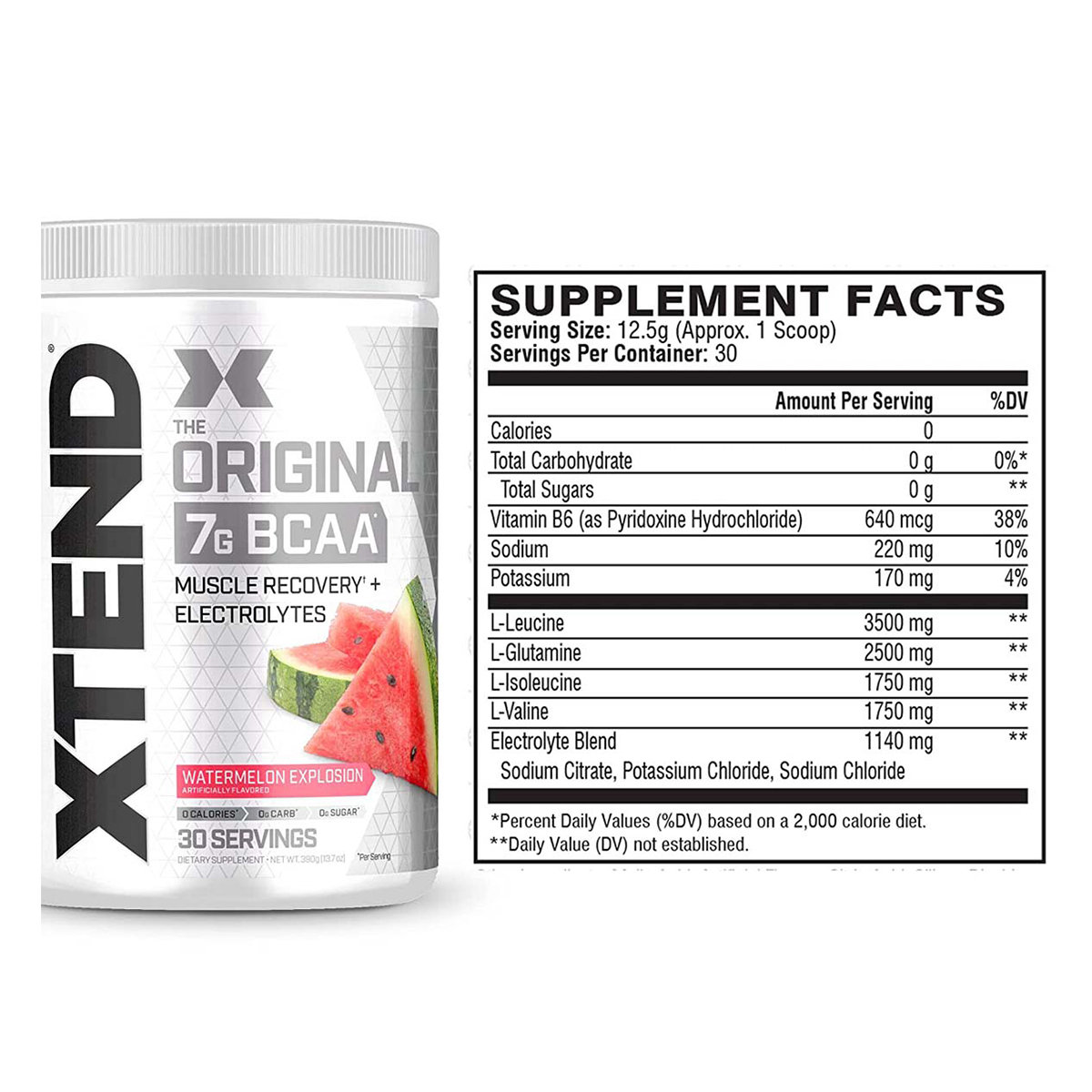 Xtend Original 7G BCAA Watermelon Explosion Flavour Powder, 390 gm, Pack of 1 Xtend Original 7G BCAA Watermelon Explosion Flavour Powder, 390 gm, Pack of 1