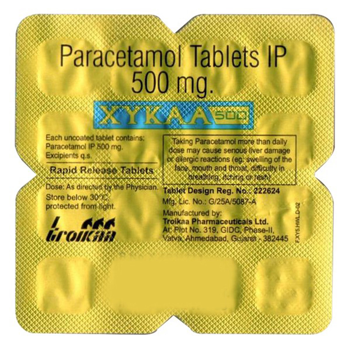 Xykaa 500 Tablet 16's, Pack of 16 TABLETS Xykaa 500 Tablet 16's, Pack of 16 TABLETS