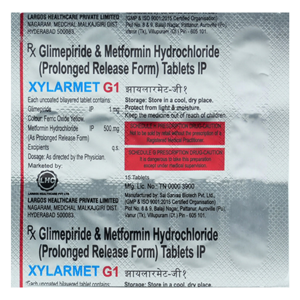Xylarmet G1 Tablet 15's, Pack of 15 TabletS Xylarmet G1 Tablet 15's, Pack of 15 TabletS