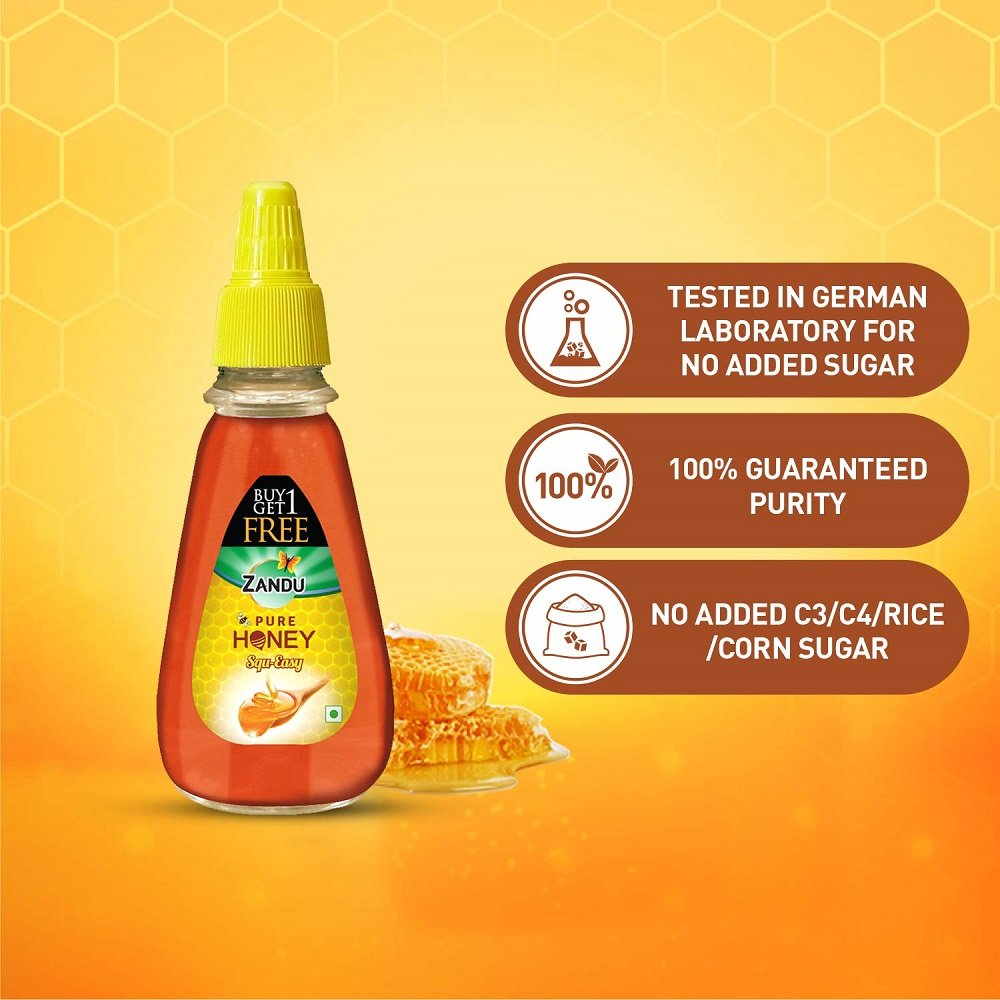 Zandu Pure Honey Squ-Easy, 400 gm (Buy 1 Get 1 Free), Pack of 1 Zandu Pure Honey Squ-Easy, 400 gm (Buy 1 Get 1 Free), Pack of 1
