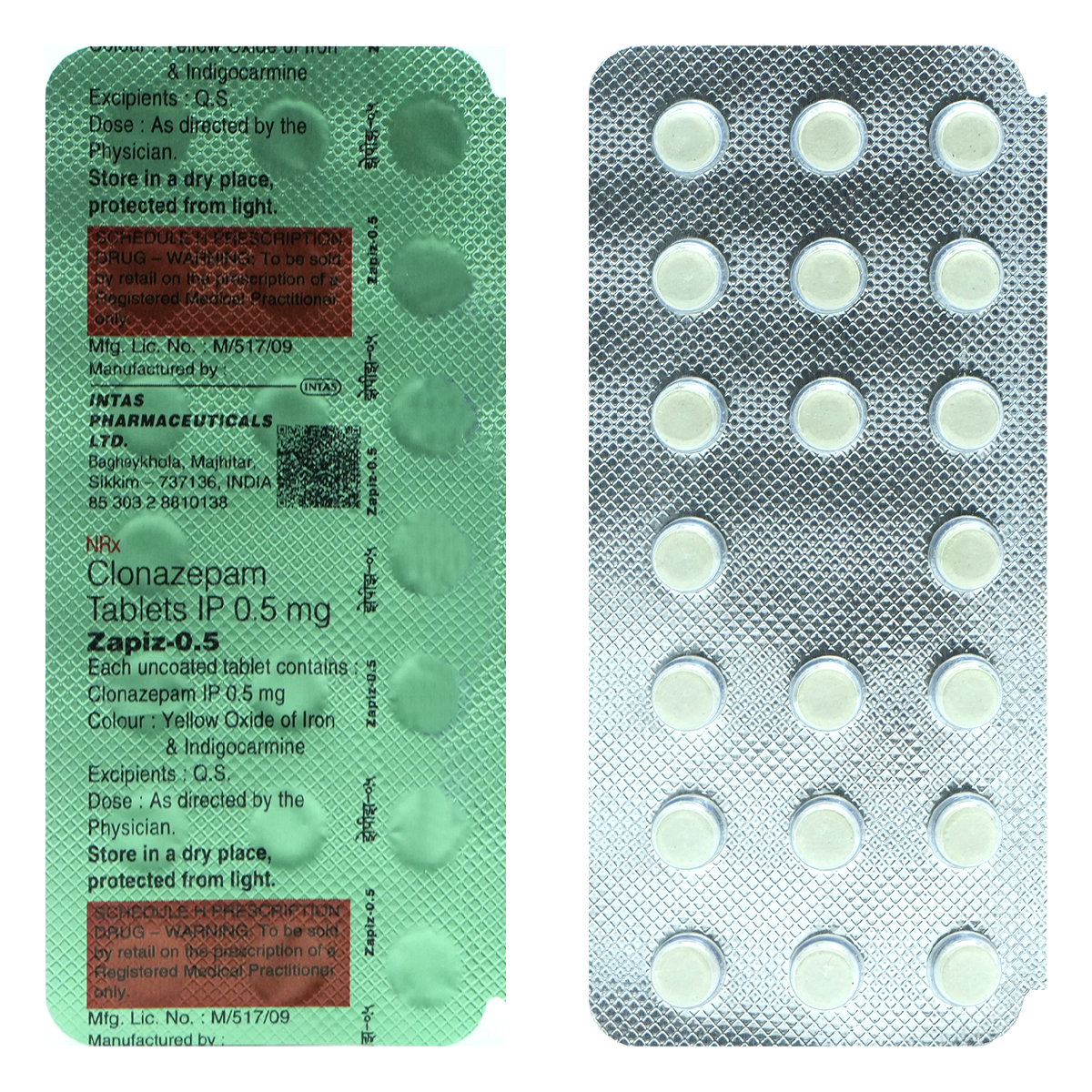 Zapiz-0.5 mg Tablet 20's, Pack of 20 TABLETS Zapiz-0.5 mg Tablet 20's, Pack of 20 TABLETS