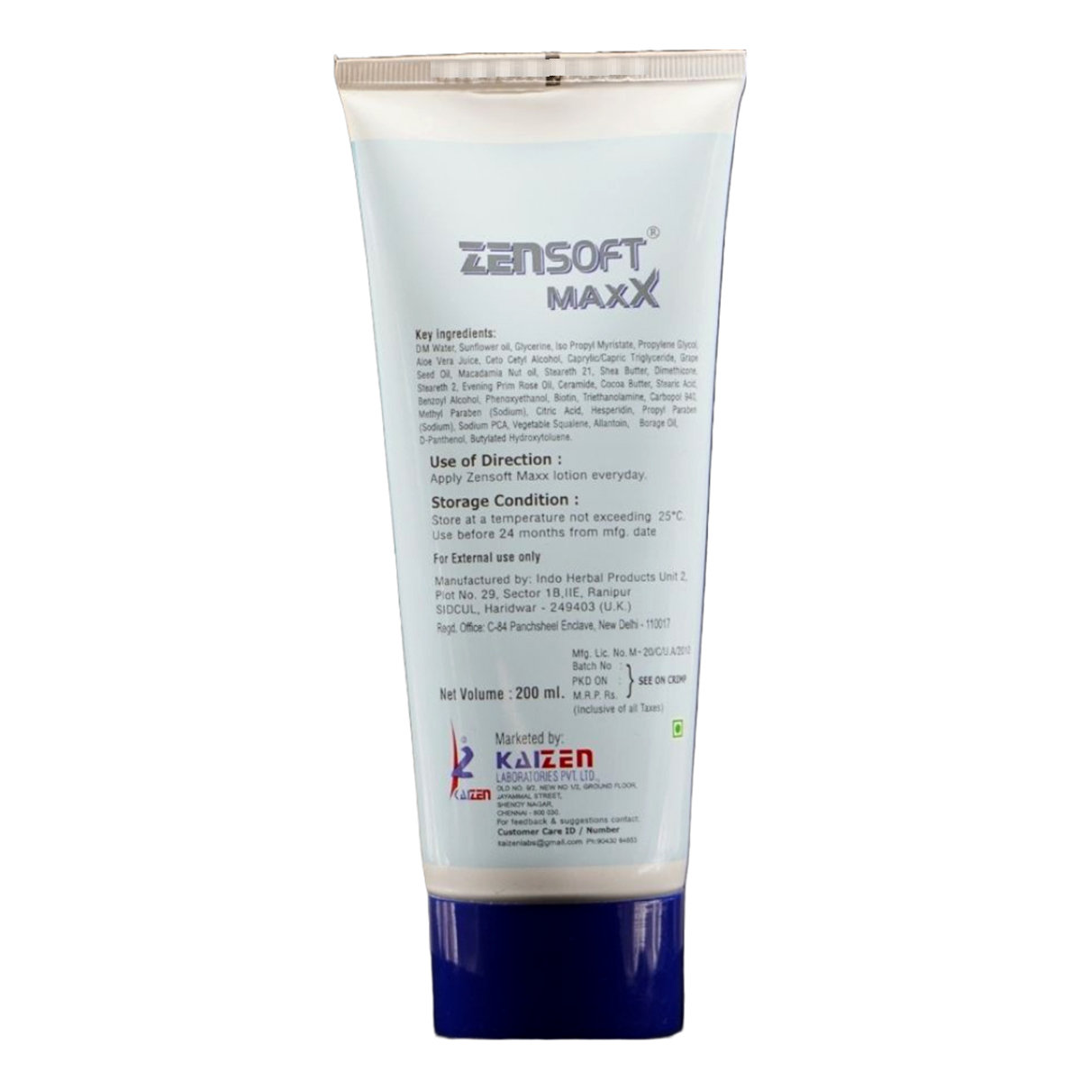 Zensoft Maxx Lotion 200 ml, Pack of 1 Zensoft Maxx Lotion 200 ml, Pack of 1