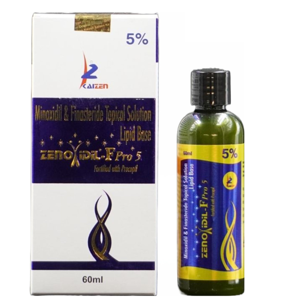 Zenoxidil-F Pro 5 Topical Solution 60 ml, Pack of 1 Solution Zenoxidil-F Pro 5 Topical Solution 60 ml, Pack of 1 Solution