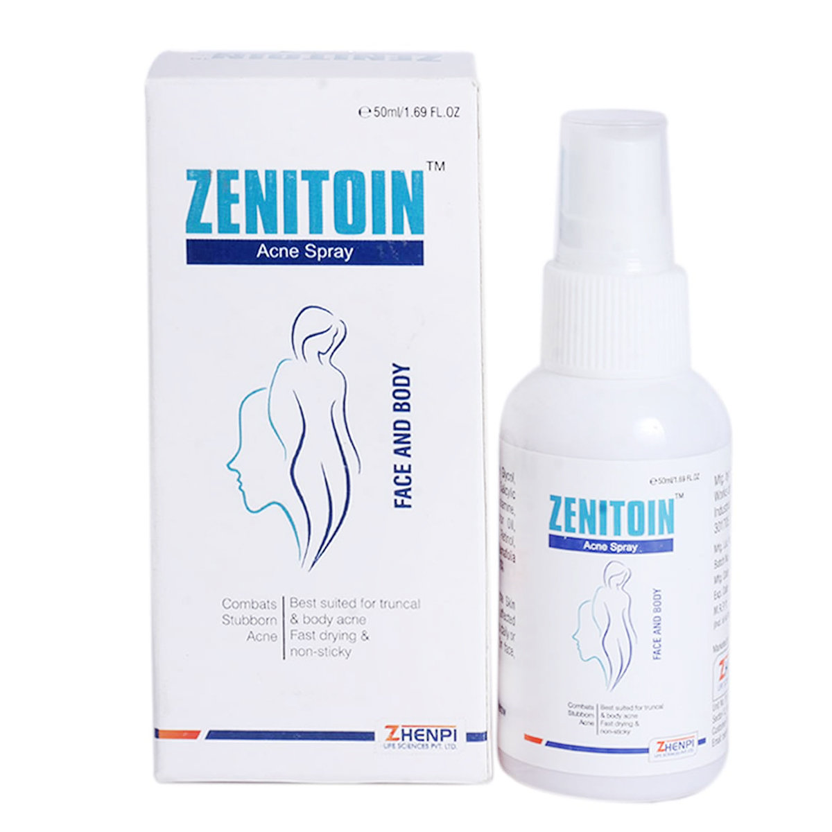 Zenitoin Acne Spray 50 ml, Pack of 1 Zenitoin Acne Spray 50 ml, Pack of 1