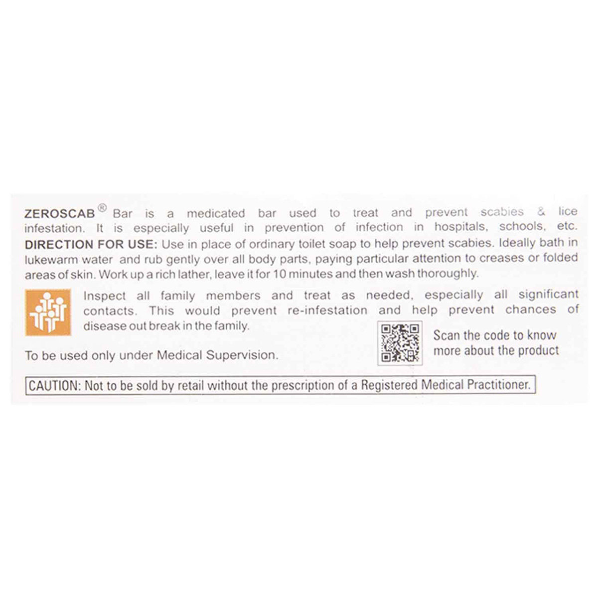 Zeroscab Bar 100 gm, Pack of 1 SOAP Zeroscab Bar 100 gm, Pack of 1 SOAP