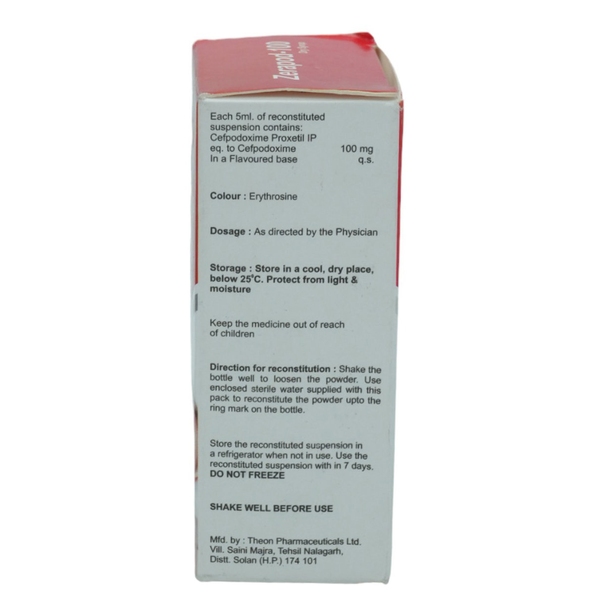 Zerapod-100 Dry Syrup 30 ml, Pack of 1 Suspension Zerapod-100 Dry Syrup 30 ml, Pack of 1 Suspension