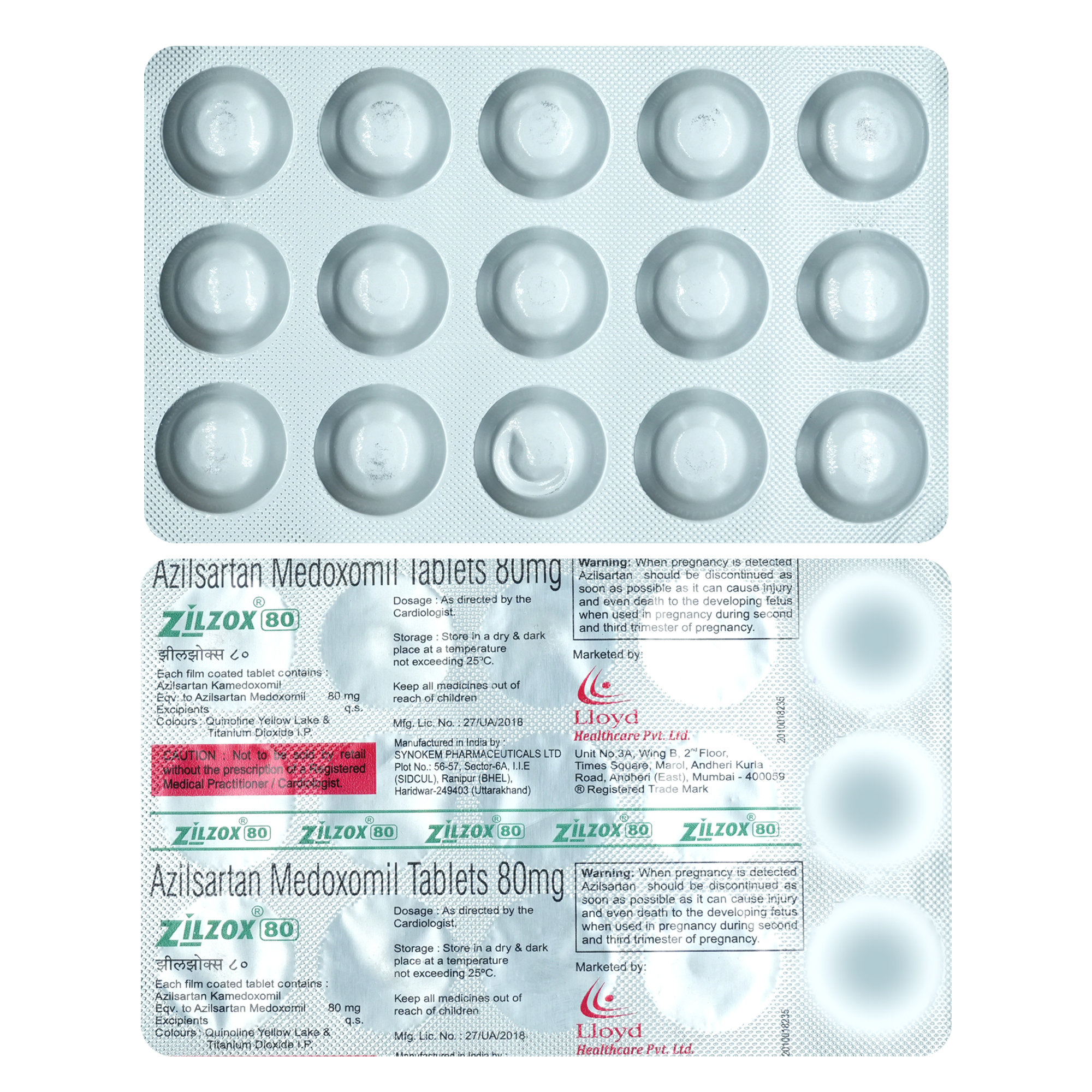 Zilzox 80 Tablet 15's, Pack of 15 TabletS Zilzox 80 Tablet 15's, Pack of 15 TabletS