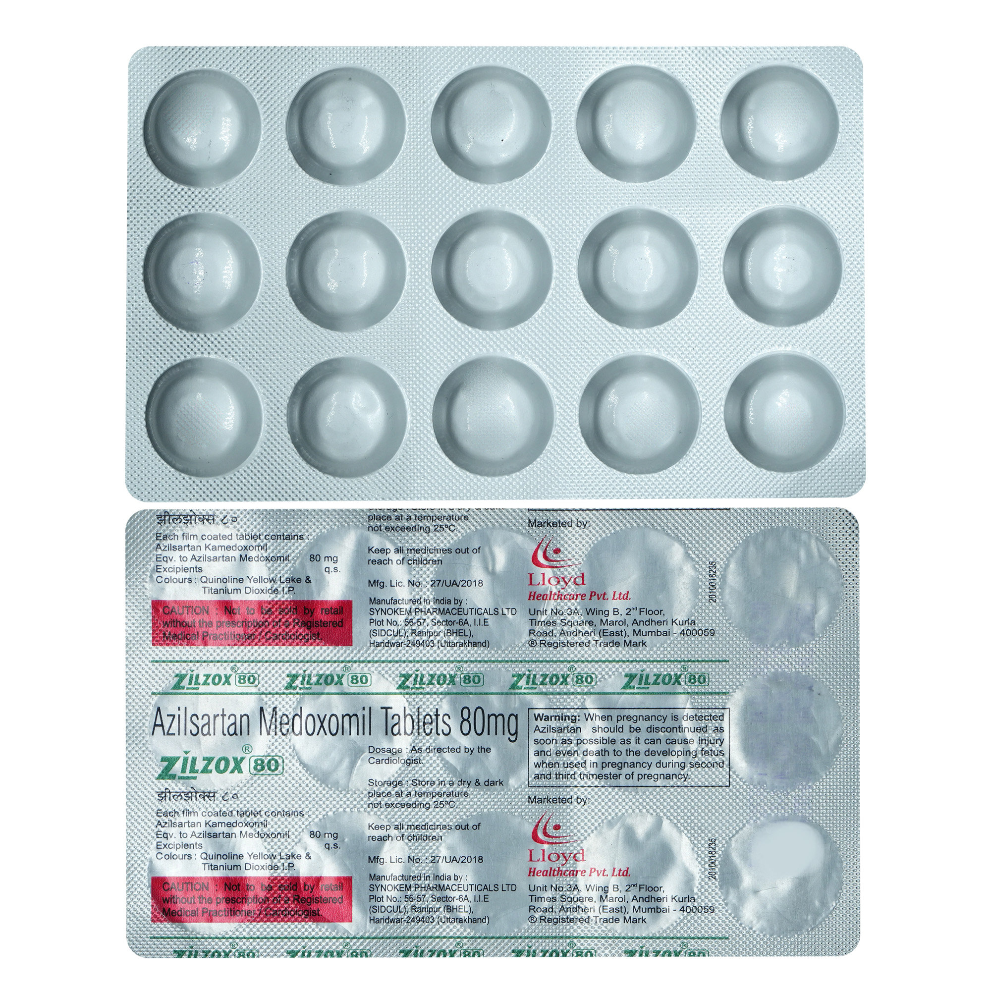 Zilzox 80 Tablet 15's, Pack of 15 TabletS Zilzox 80 Tablet 15's, Pack of 15 TabletS