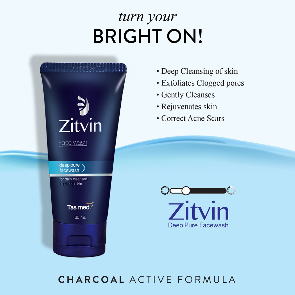 Zitvin Face Wash 60 ml, Pack of 1 Zitvin Face Wash 60 ml, Pack of 1