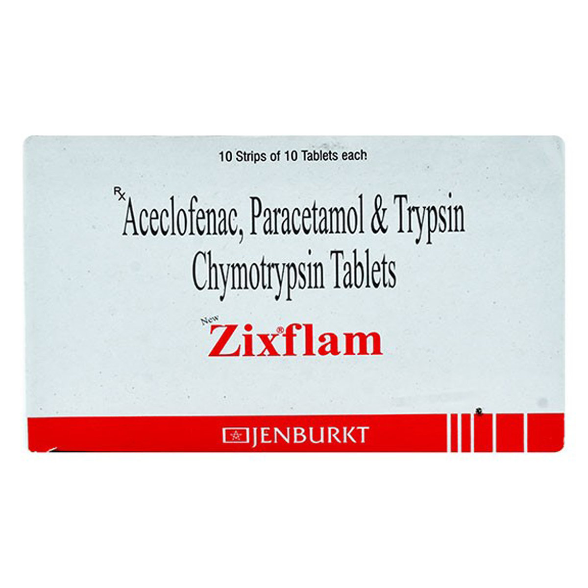 Zixflam New Tablet 10's, Pack of 10 TabletS Zixflam New Tablet 10's, Pack of 10 TabletS