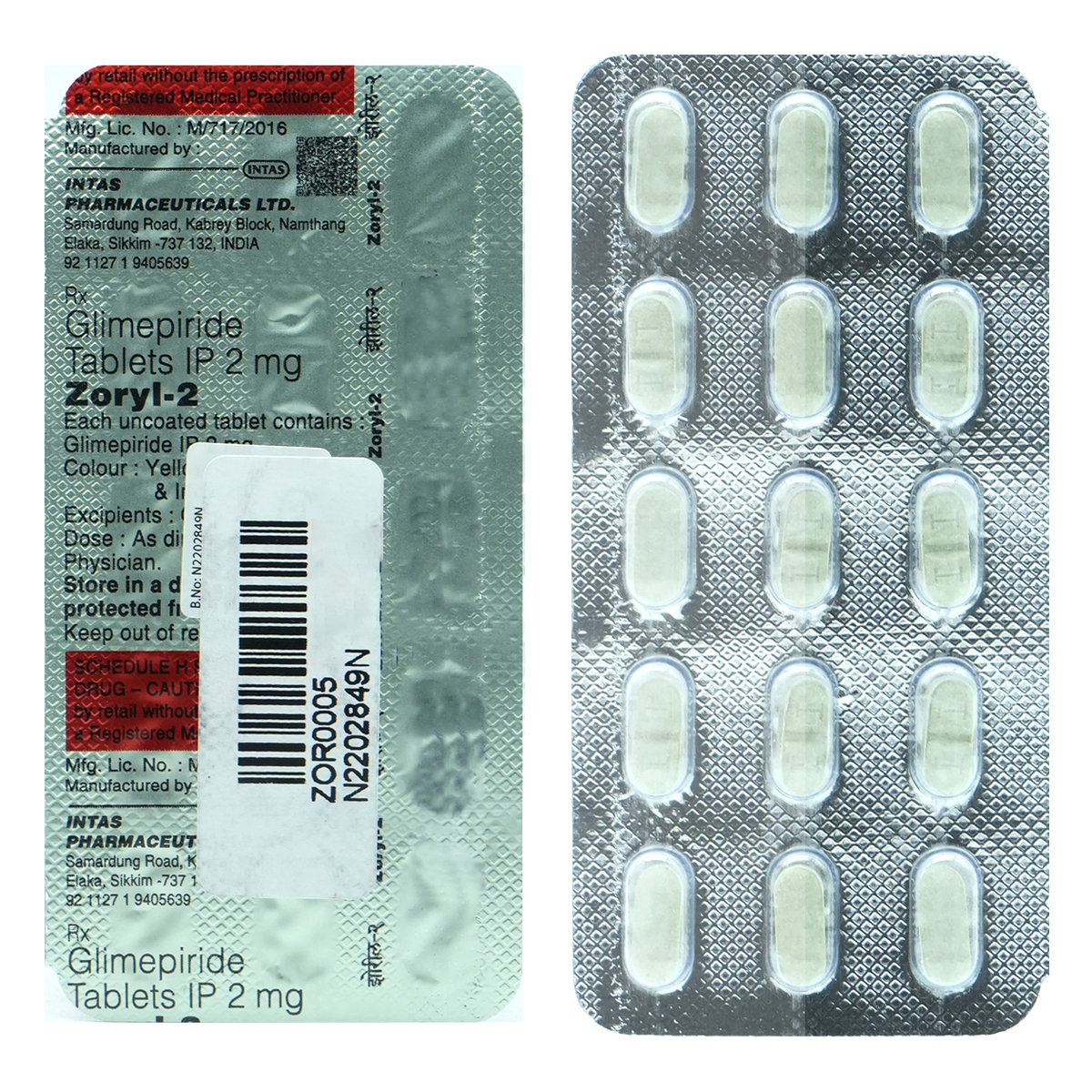 Zoryl-2 Tablet 15's, Pack of 15 TABLETS Zoryl-2 Tablet 15's, Pack of 15 TABLETS