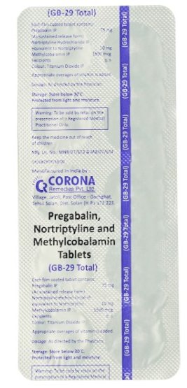 GB 29 Total Tablet 10's, Pack of 10 GB 29 Total Tablet 10's, Pack of 10