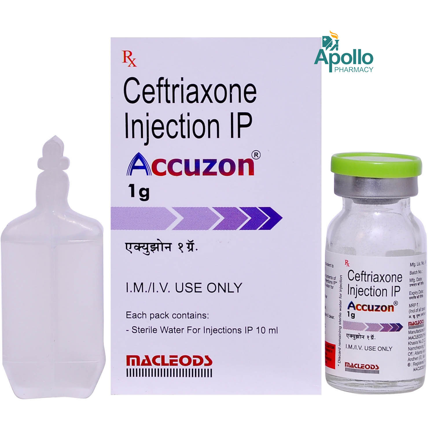 Accuzon 1gm Injection 1's, Pack of 1 INJECTION Accuzon 1gm Injection 1's, Pack of 1 INJECTION