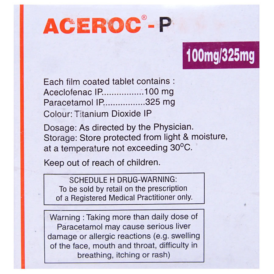Aceroc-P Tablet 10's, Pack of 10 TabletS Aceroc-P Tablet 10's, Pack of 10 TabletS