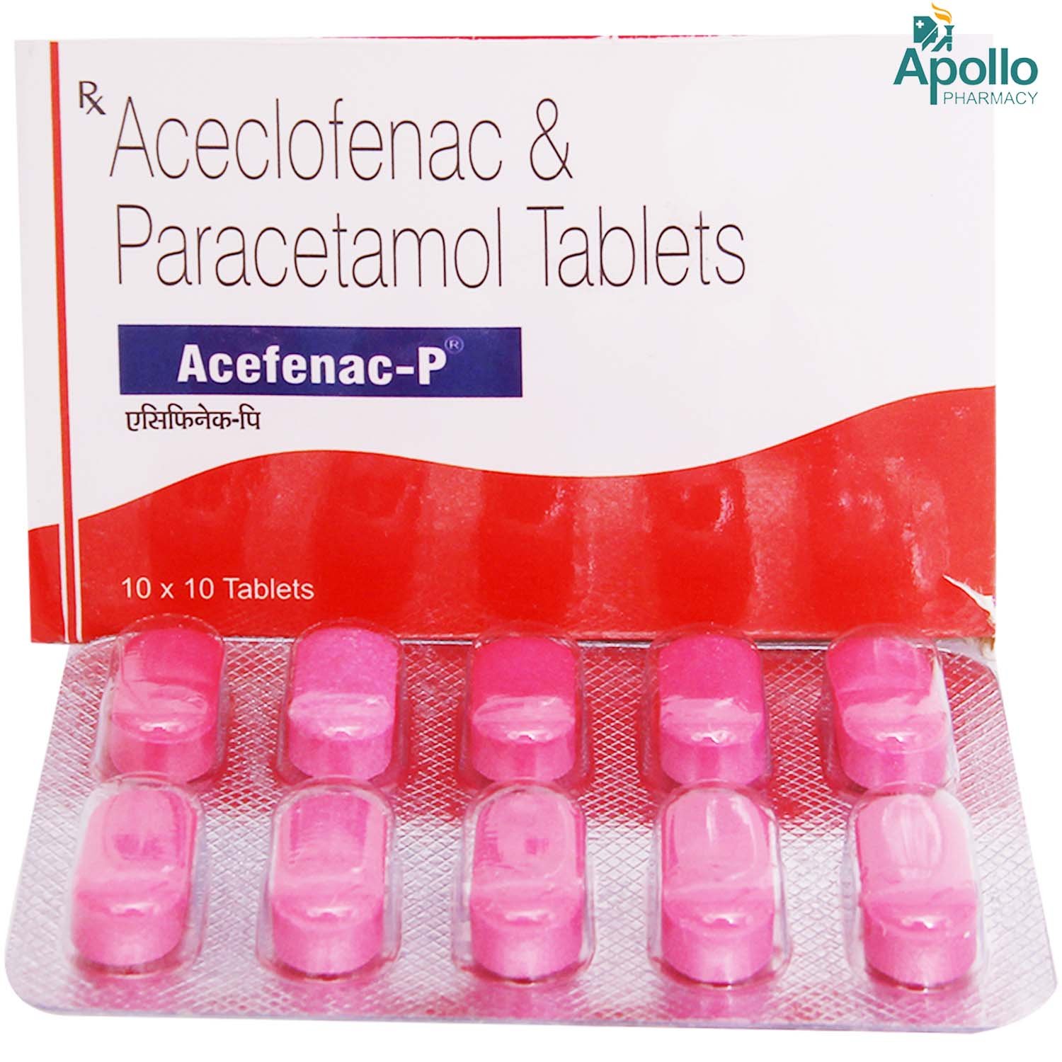 Acefenac P Tablet 10's, Pack of 10 TABLETS Acefenac P Tablet 10's, Pack of 10 TABLETS