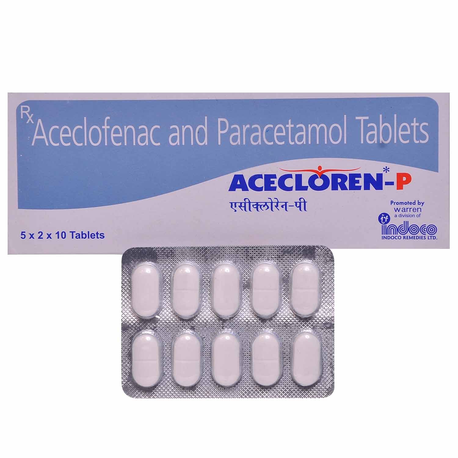 Acecloren-P Tablet 10's, Pack of 10 TABLETS Acecloren-P Tablet 10's, Pack of 10 TABLETS