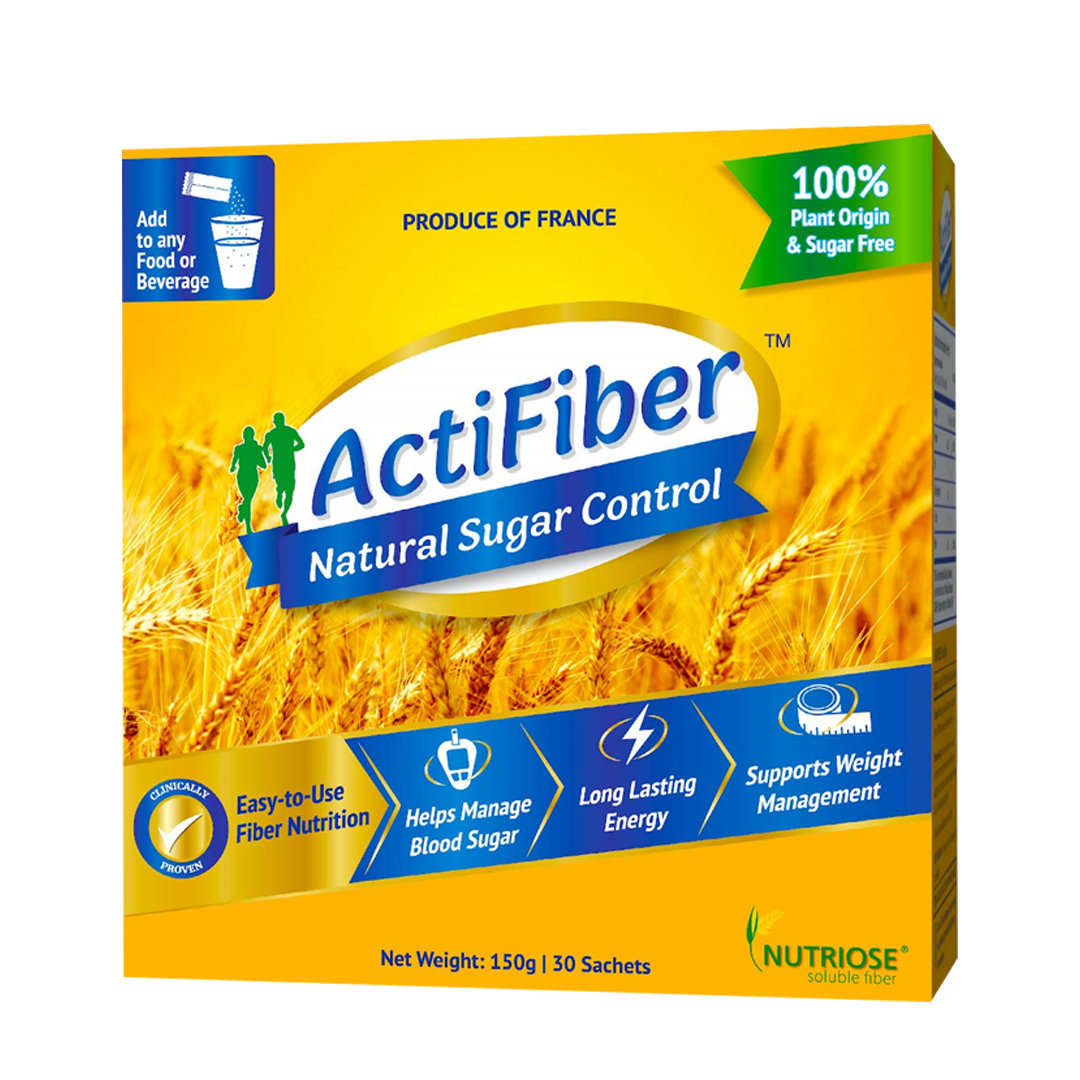 Actifiber Natural Sugar Control, 150 gm (30 Sachets x 5 gm), Pack of 1 Actifiber Natural Sugar Control, 150 gm (30 Sachets x 5 gm), Pack of 1