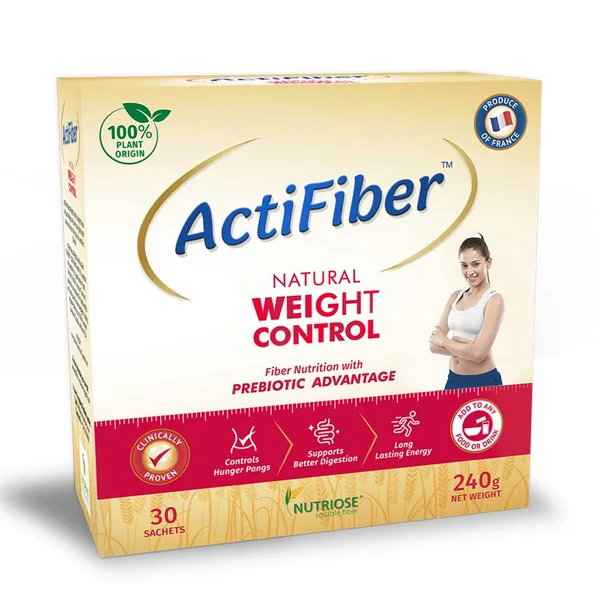 ActiFiber Natural Weight Control, 240 gm (30 Sachets x 8 gm), Pack of 1