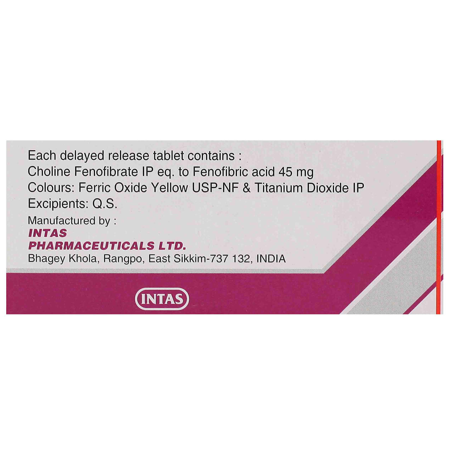 Adilip 45 Tablet 10's, Pack of 10 TABLETS Adilip 45 Tablet 10's, Pack of 10 TABLETS