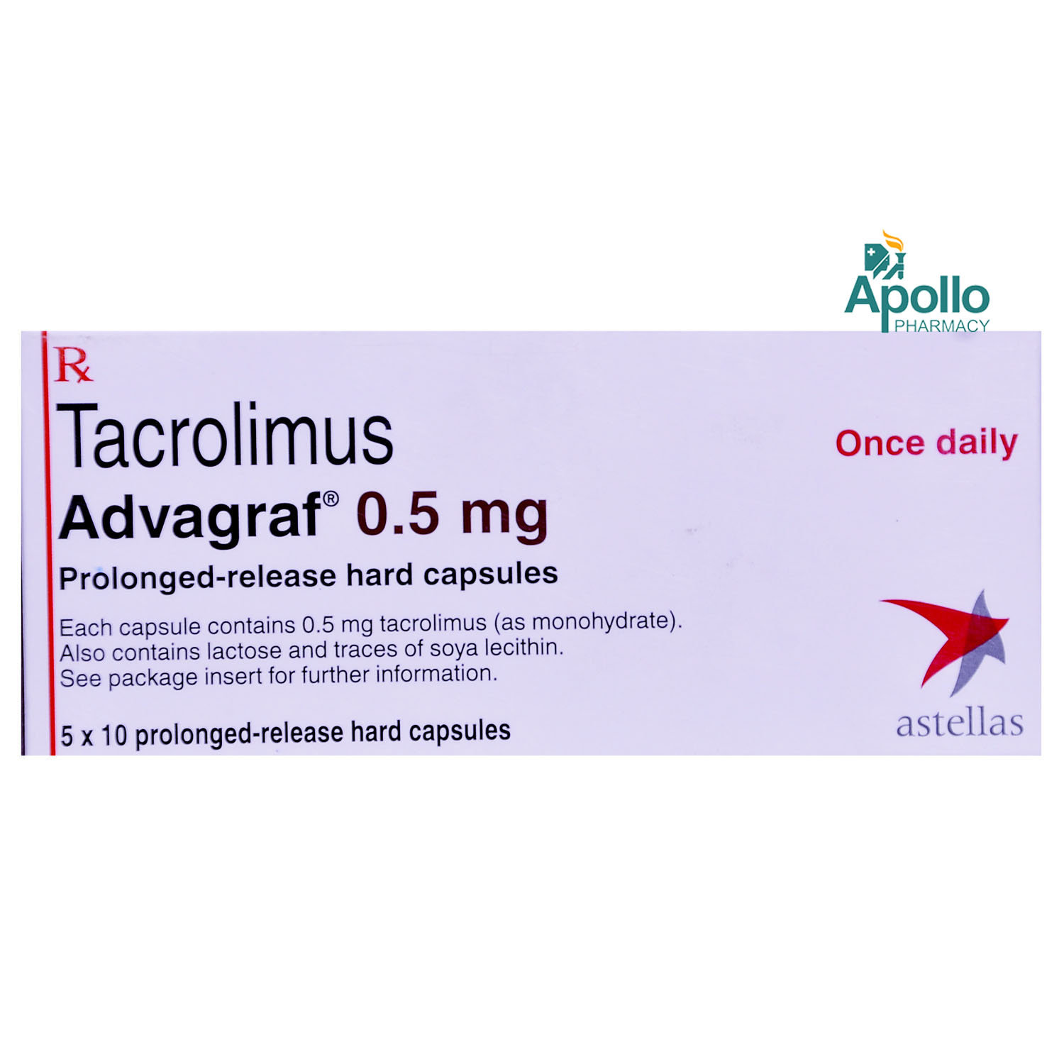 Advagraf 0.5 mg Capsule 10's, Pack of 10 CapsuleS Advagraf 0.5 mg Capsule 10's, Pack of 10 CapsuleS