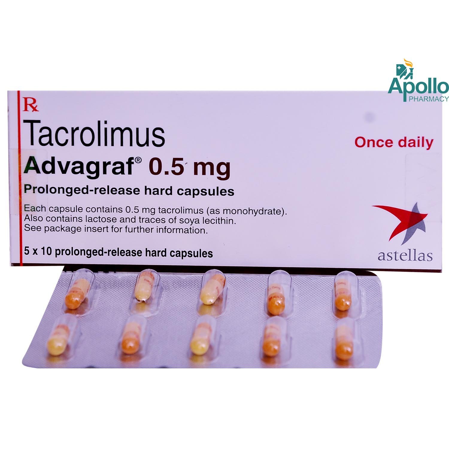 Advagraf 0.5 mg Capsule 10's, Pack of 10 CapsuleS Advagraf 0.5 mg Capsule 10's, Pack of 10 CapsuleS