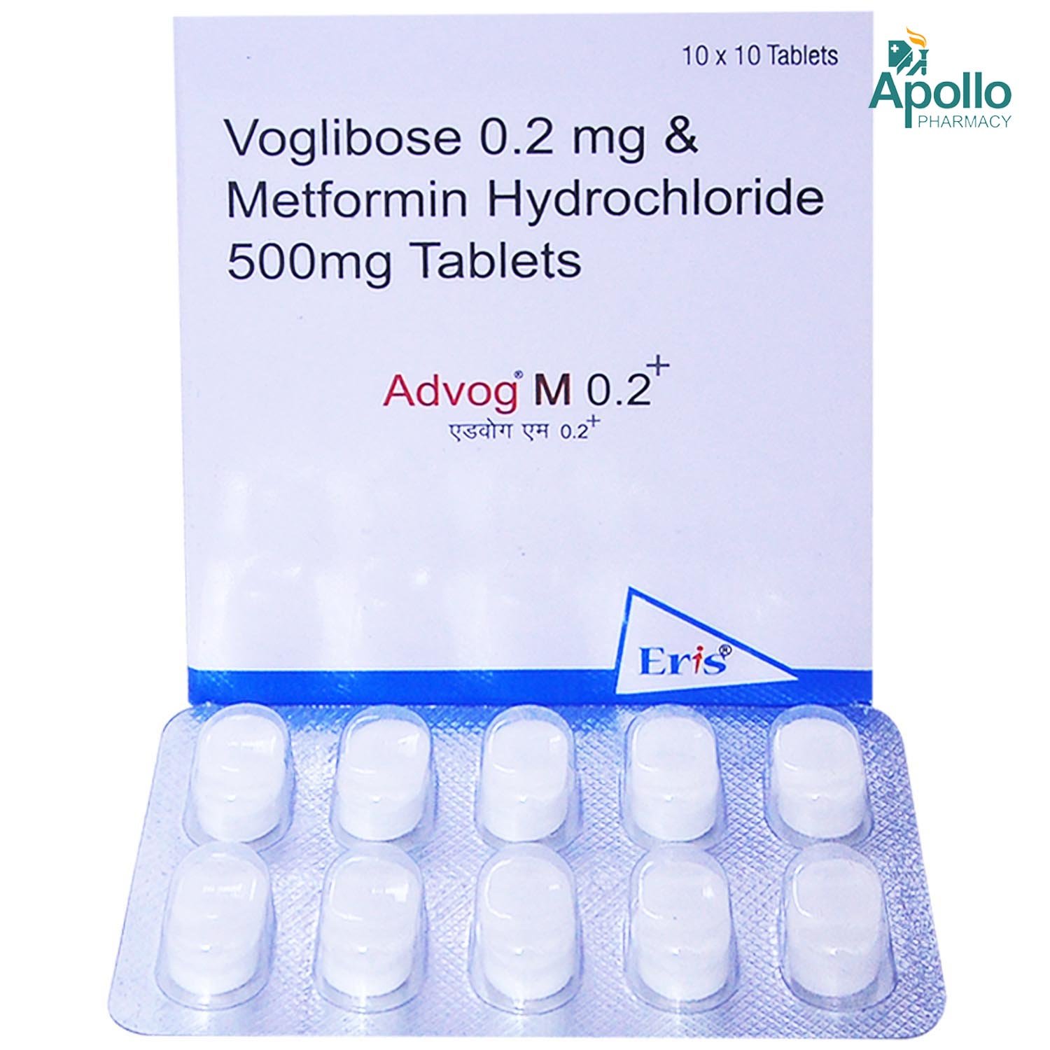 Advog M 0.2 Plus Tablet 10's, Pack of 10 Advog M 0.2 Plus Tablet 10's, Pack of 10