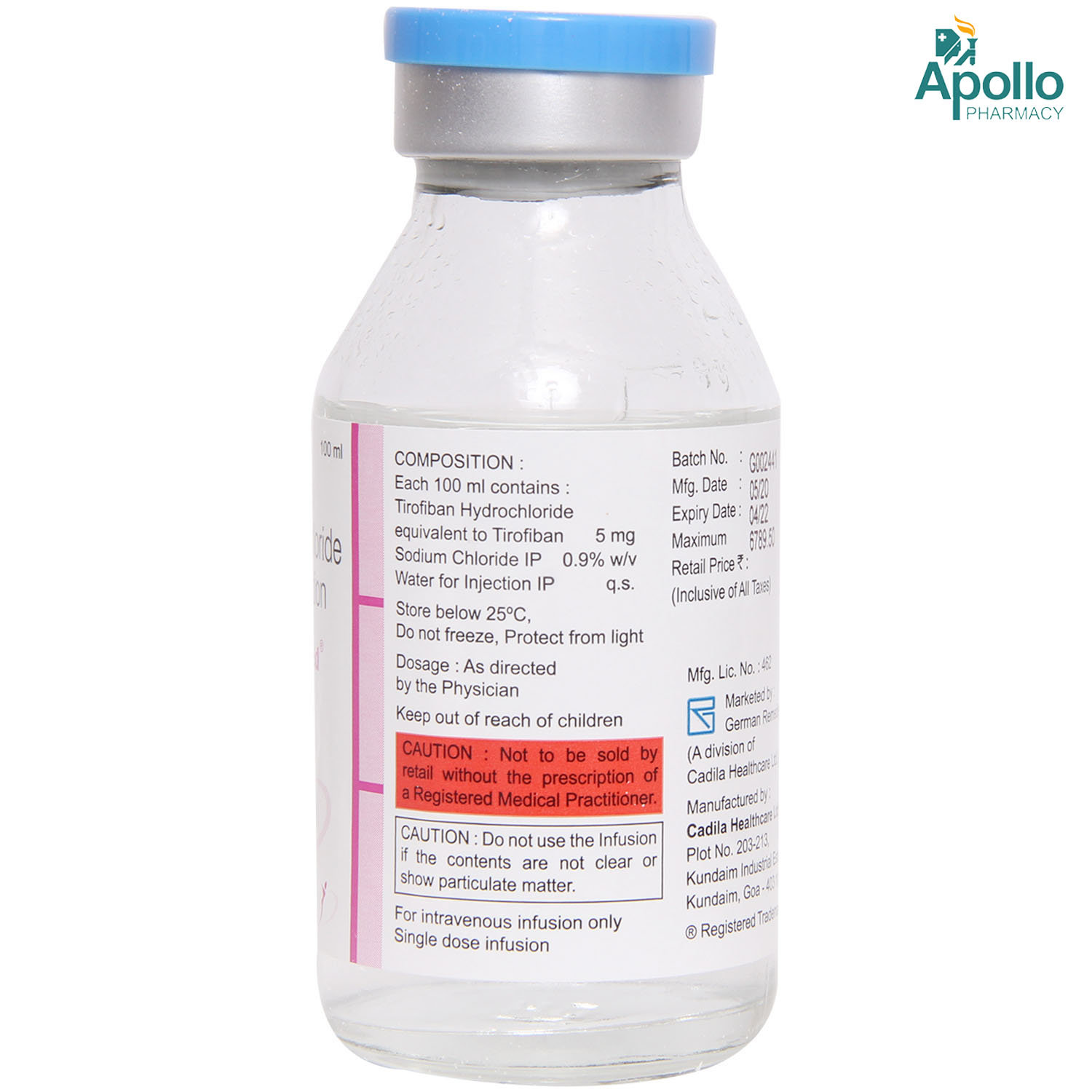 Aggramed 5mg Infusion 100 ml, Pack of 1 Injection Aggramed 5mg Infusion 100 ml, Pack of 1 Injection