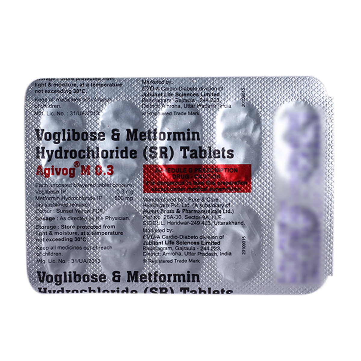 Agivog M 0.3 Tablet 10's, Pack of 10 TABLETS Agivog M 0.3 Tablet 10's, Pack of 10 TABLETS