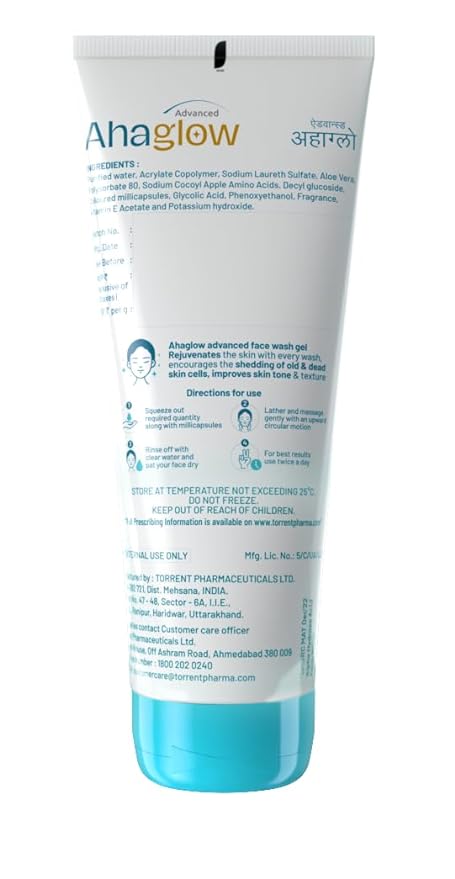 Ahaglow Skin Rejuvenating Face Wash Gel 200 gm | Removes Dead Skin Cells | Rejuventes & Refreshes, Pack of 1 Gel Ahaglow Skin Rejuvenating Face Wash Gel 200 gm | Removes Dead Skin Cells | Rejuventes & Refreshes, Pack of 1 Gel