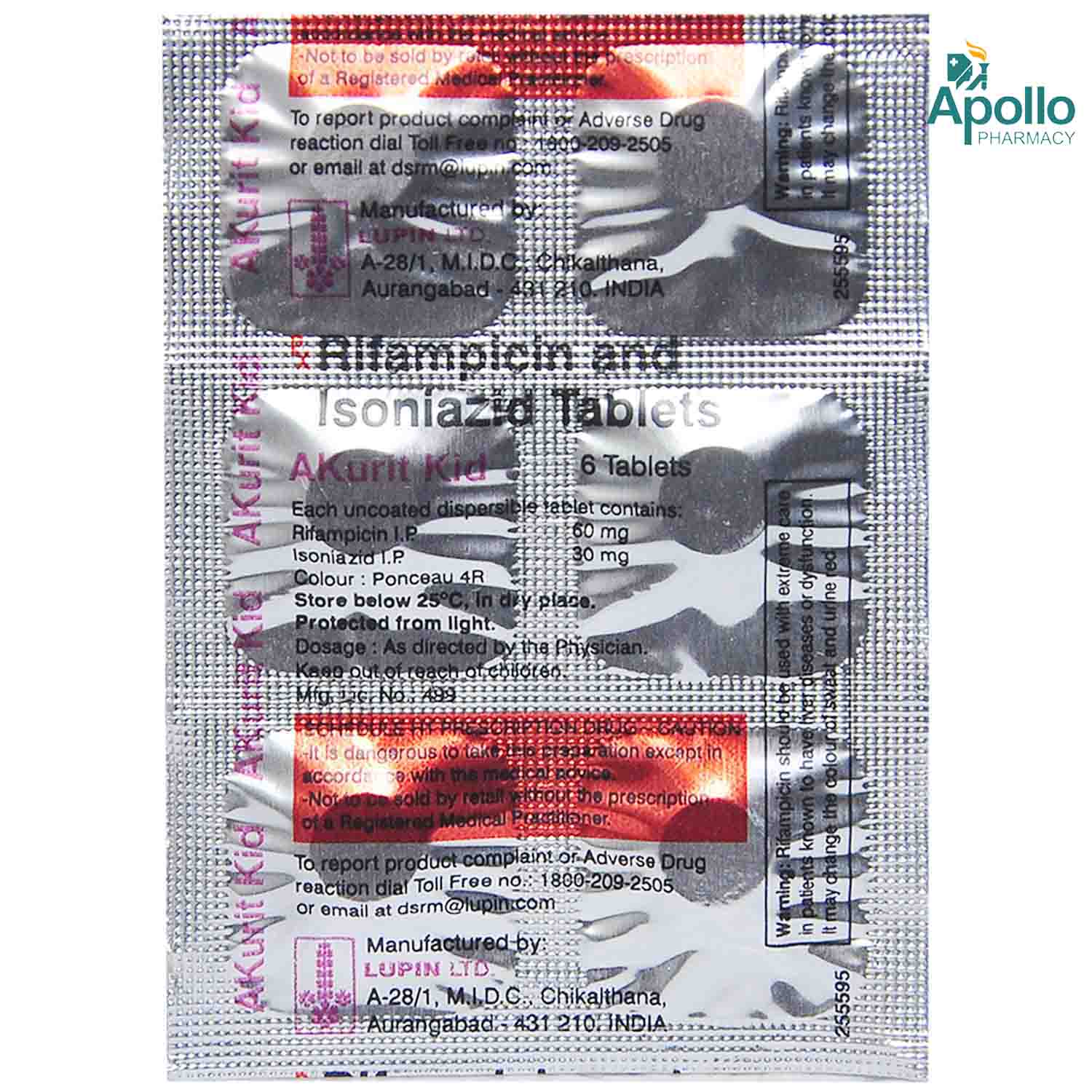 Akurit Kid Tablet 6's, Pack of 6 Akurit Kid Tablet 6's, Pack of 6